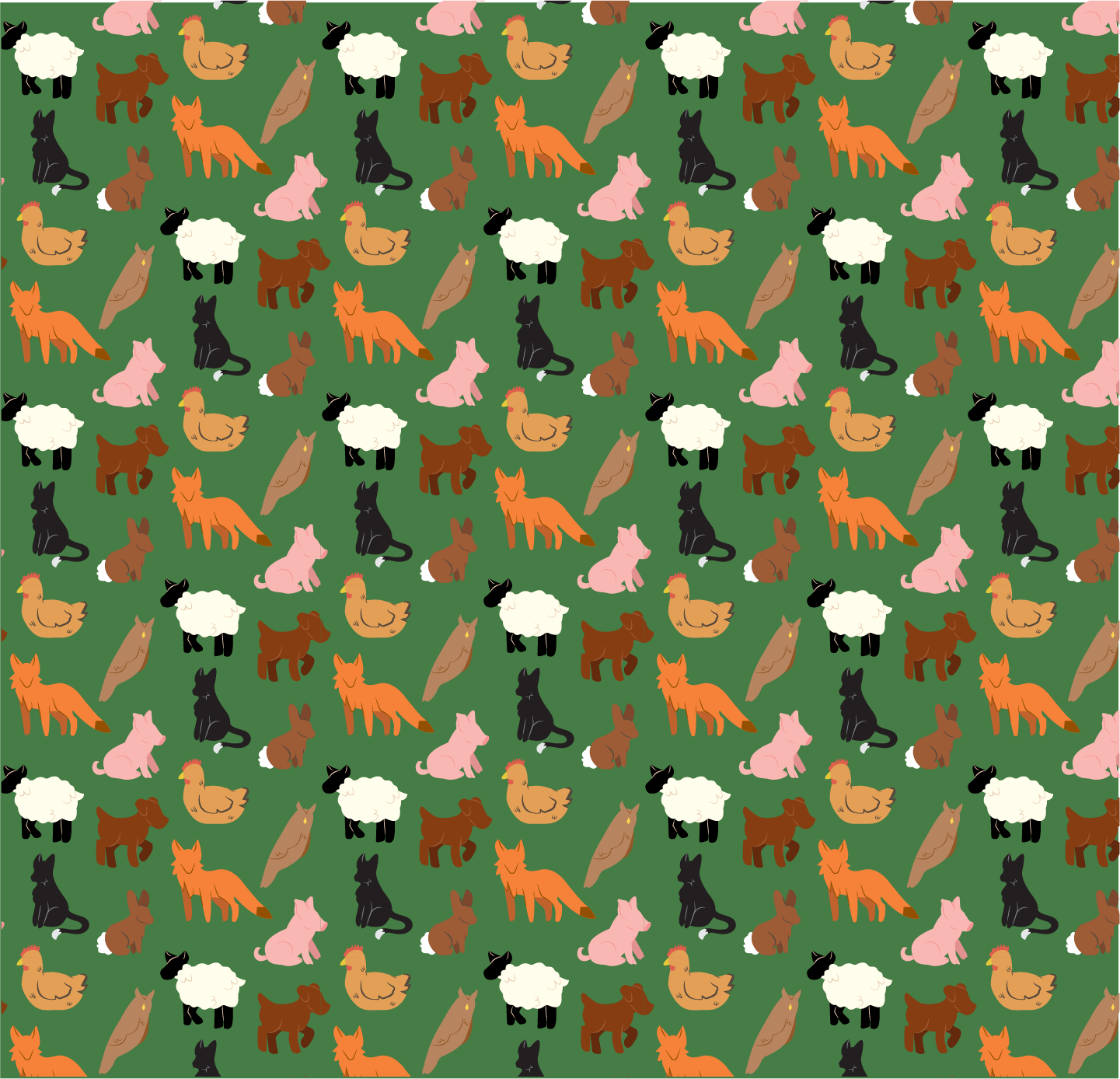 Farm Animal Pattern Alternate